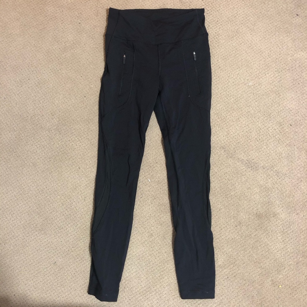 Lululemon black mesh leggings